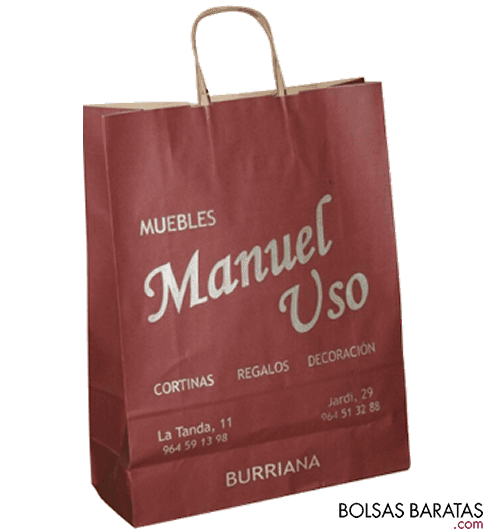 Bolsas de Asa Rizada Grande