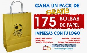 sorteo de bolsas de papel