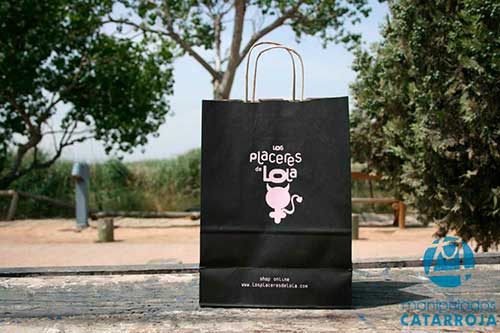 Bolsas Baratas para Comercio Negra