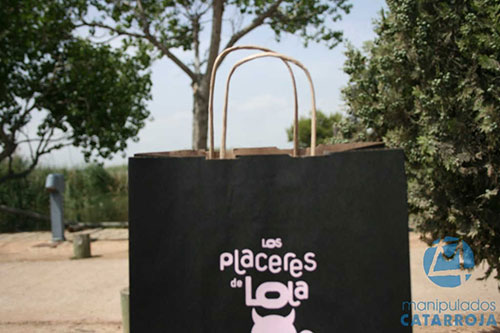 Bolsas baratas para comercio asa rizada