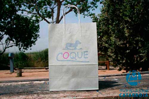 Bolsas Baratas para Comercio Blanca
