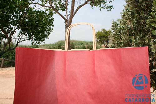 Bolsas Baratas para Comercios Granate