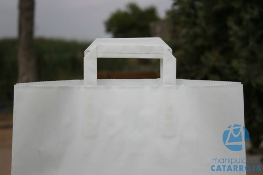 bolsas impresas blancas