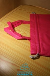 bolsas de tela con detalle en cinta
