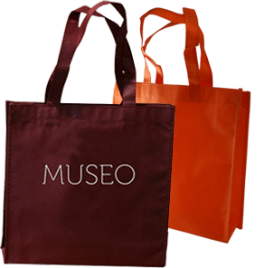 Bolsas de Tela Burdeos y Naranja