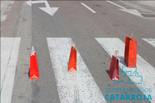 bolsa impresa barata roja