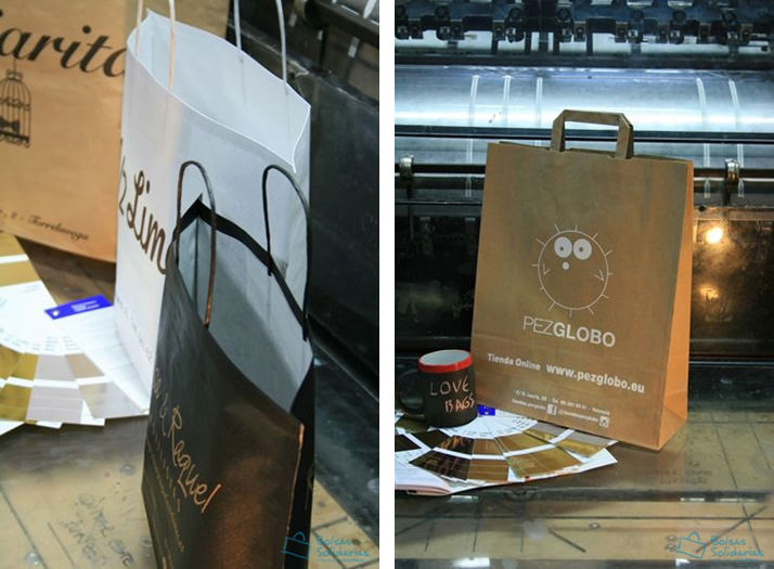 bolsas de papel verticales