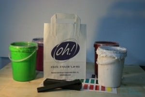 Bolsas y papel blanca