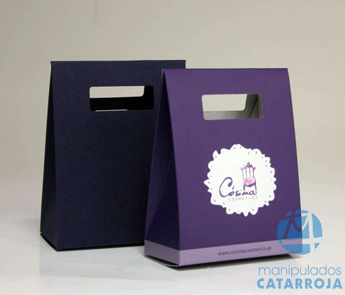 Bolsas de papel económicas asa troquel