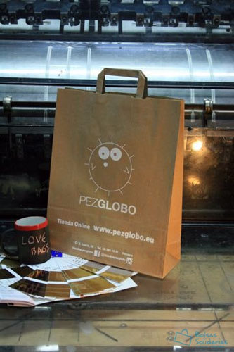 Bolsas de papel económicas pez globo