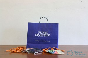 Bolsas para comercio baratas color azul klein