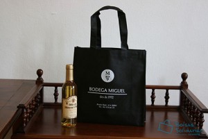 Bolsas para comercio baratas de tela asa cinta