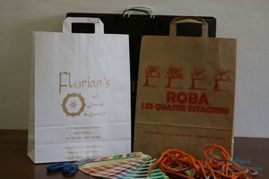 Bolsas personalizadas baratas asa plana