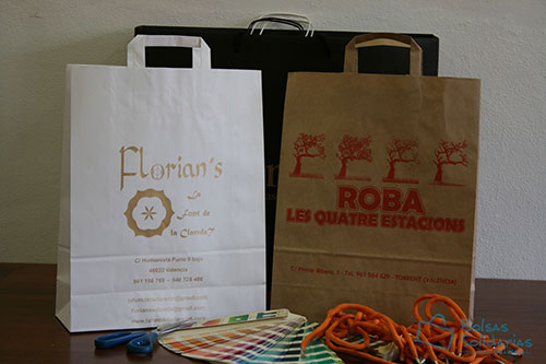 Bolsas personalizadas baratas asa plana