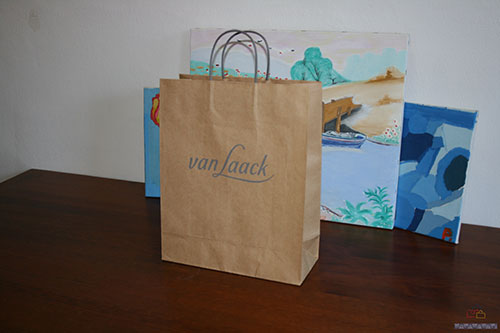 bolsas de papel baratas asa rizada