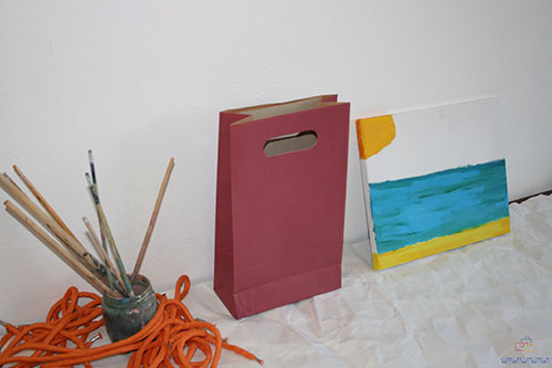 bolsas de papel baratas granate