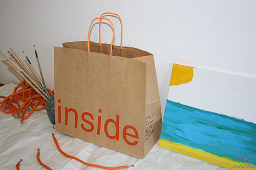 bolsas de papel baratas asa rizada