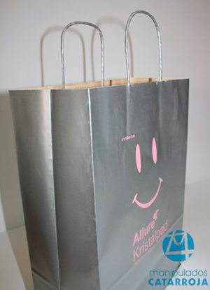 bolsas de papel baratas en madrid de color gris